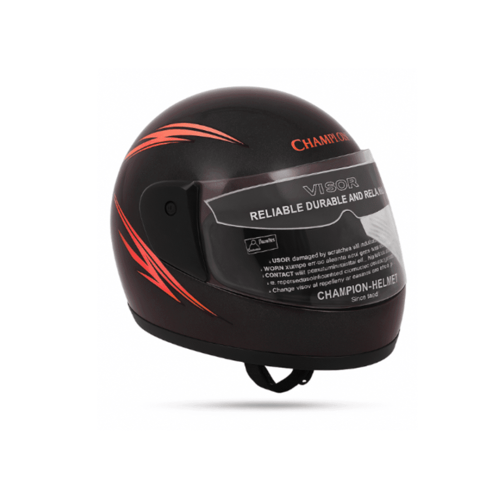 Champion Full Face Motorcycle Helmet – Random Color & Graphics - Image 3