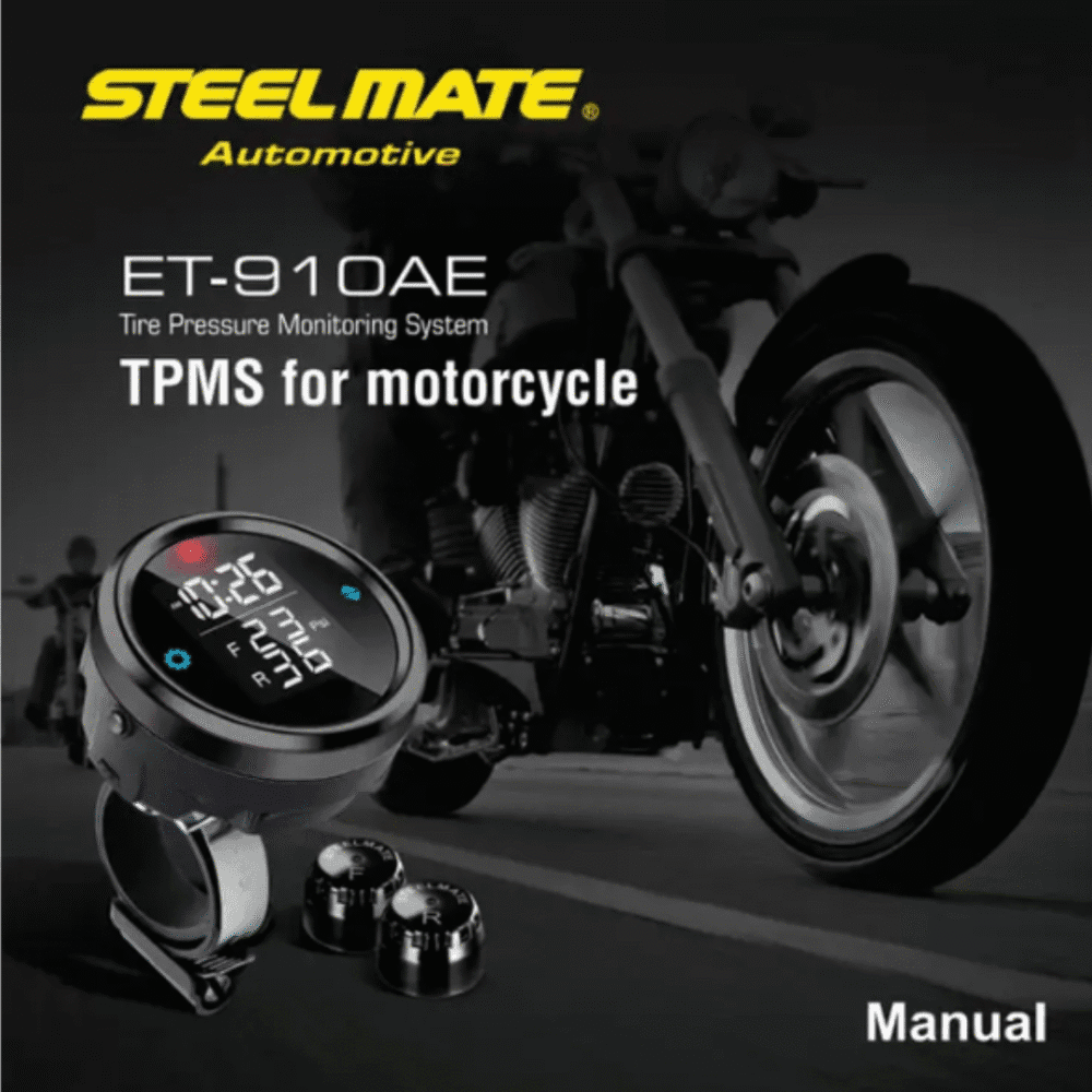 STEELMATE ET-910AE Motorcycle Tire Pressure Monitoring System – Universal TPMS