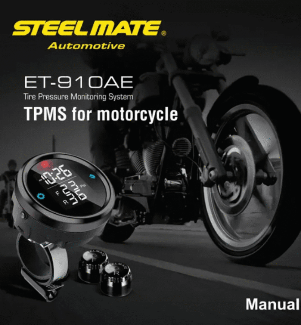 STEELMATE ET-910AE Motorcycle Tire Pressure Monitoring System – Universal TPMS