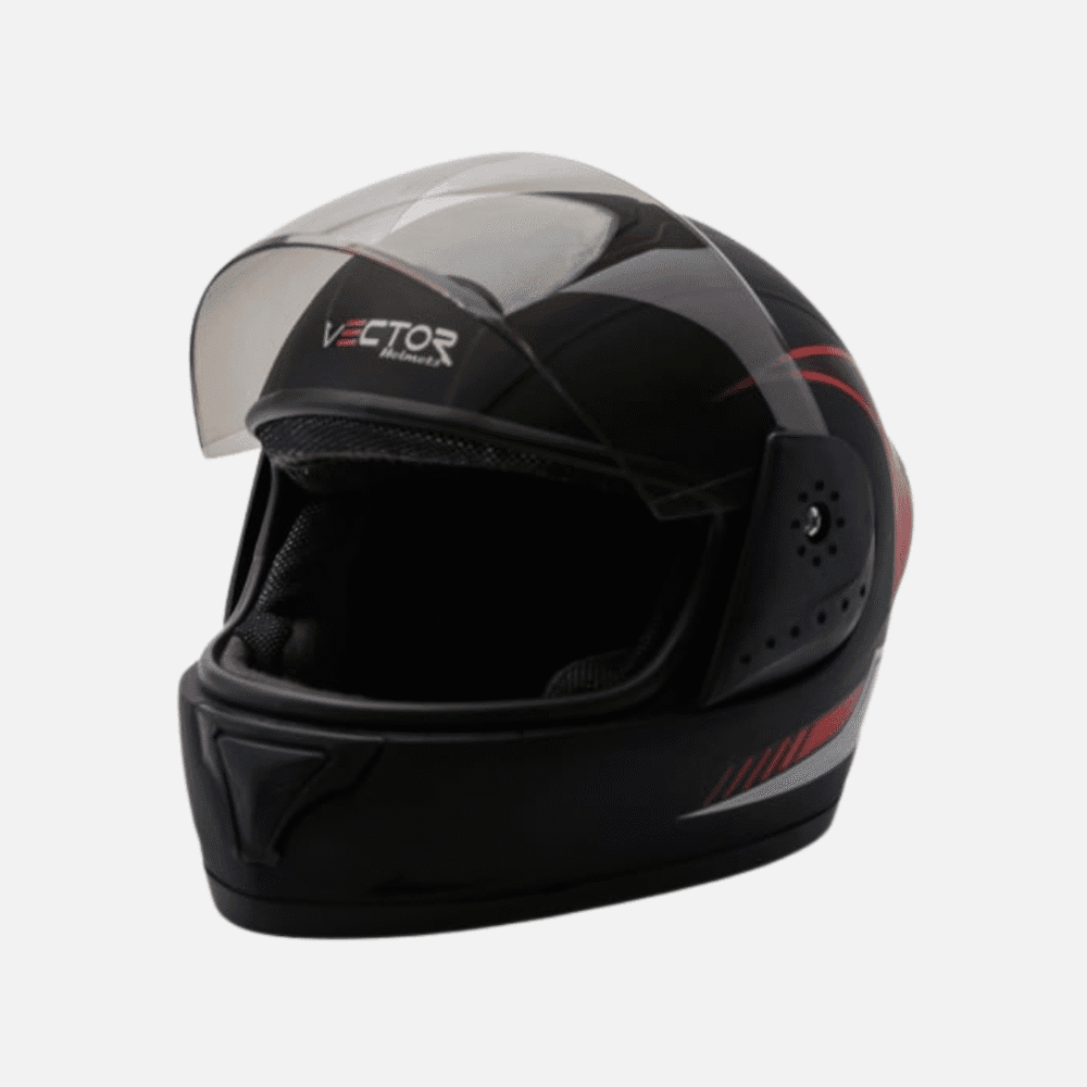 Vector Full-Face Helmet – Black with Random Stylish Graphics - Image 7