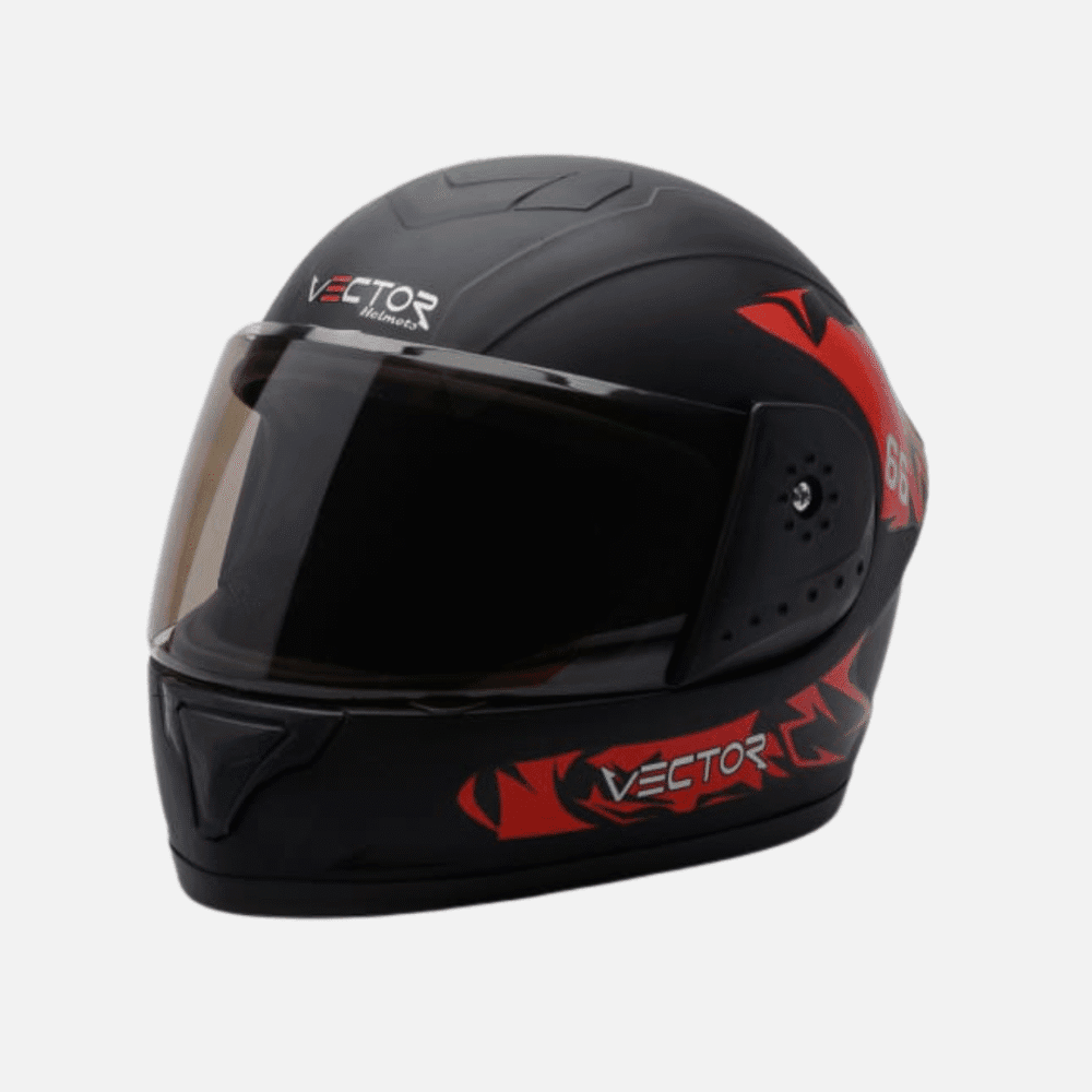 Vector Full-Face Helmet – Black with Random Stylish Graphics - Image 5
