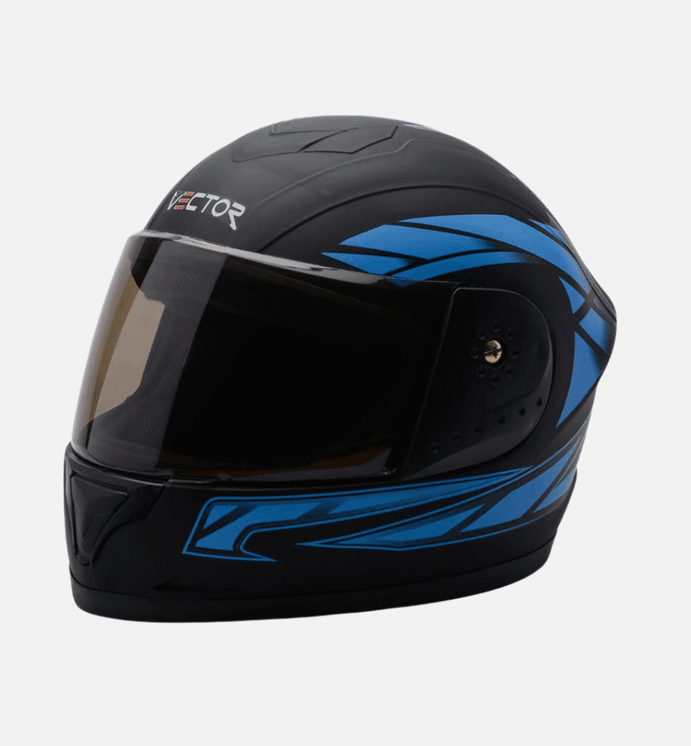 Vector Full-Face Helmet – Black with Random Stylish Graphics