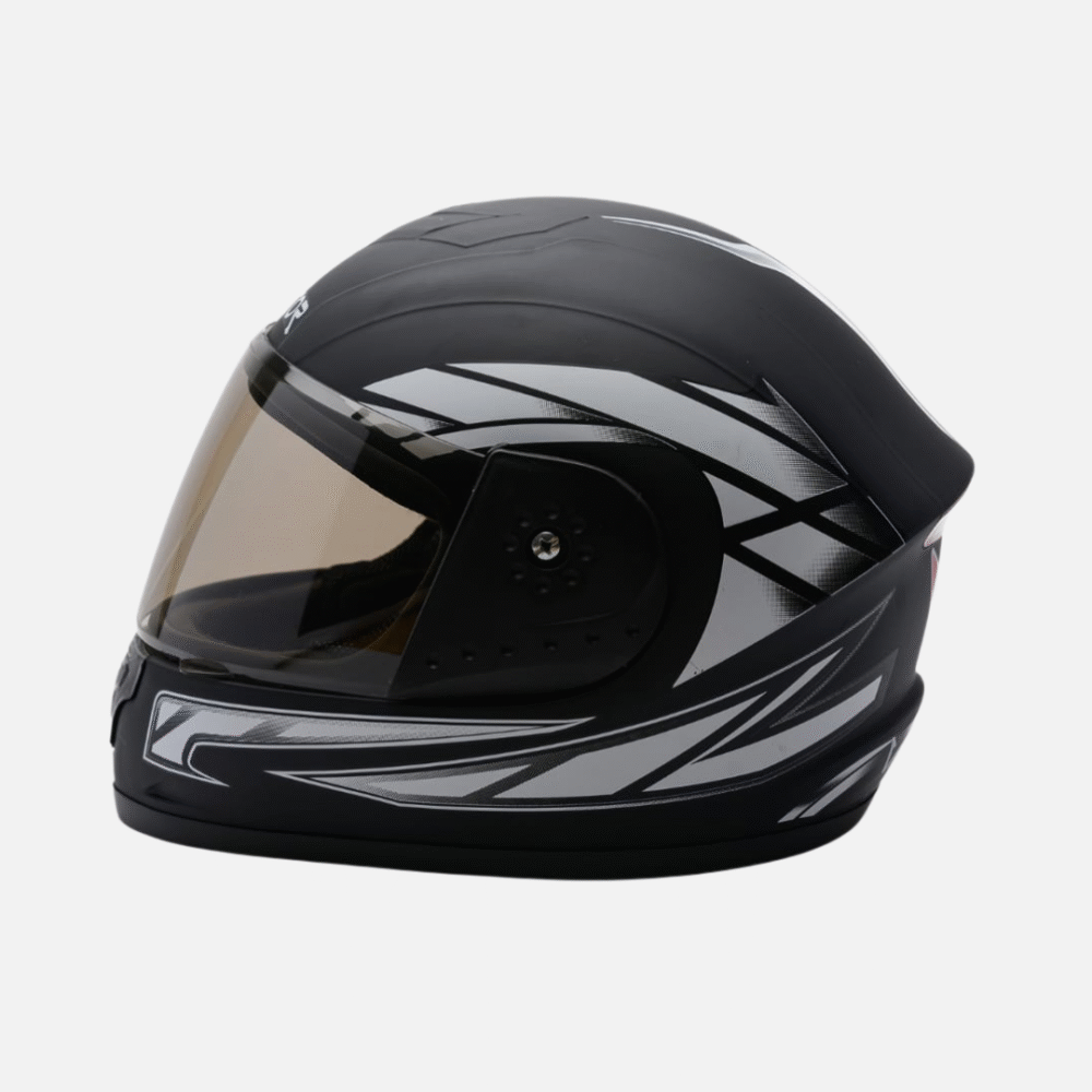 Vector Full-Face Helmet – Black with Random Stylish Graphics - Image 3