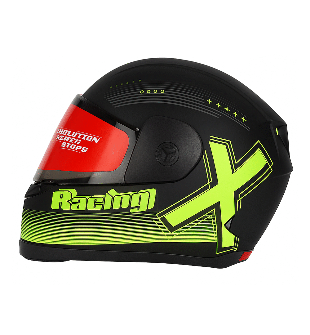 OXO Racing Full-Face Motorcycle Helmet – Random Color Graphics