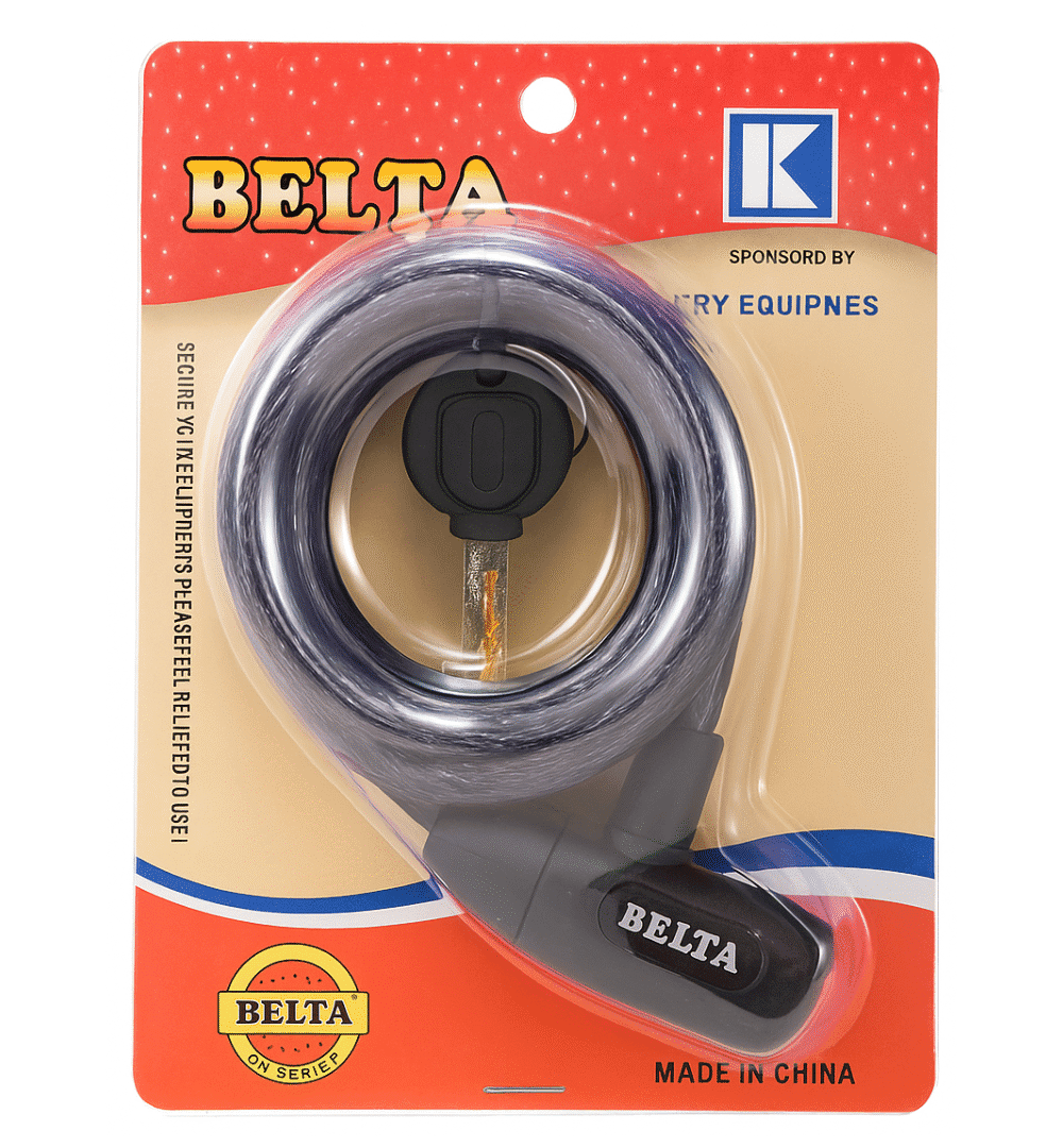 Belta Heavy Duty Security Wire Lock – Anti-Theft Steel Cable Lock with Keys for Bikes & Bicycles