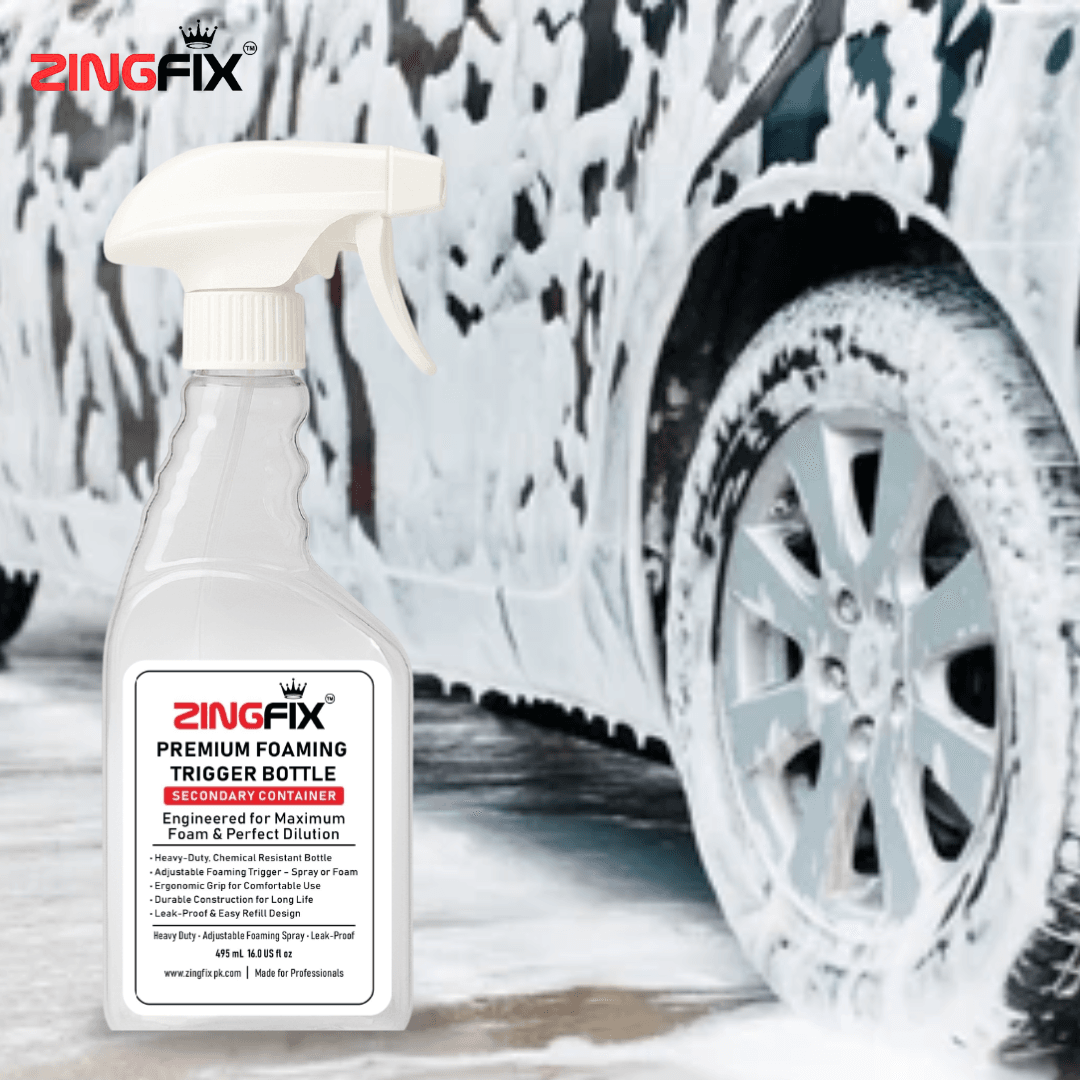 Zingfix Premium Foaming Trigger Bottle – Heavy-Duty Adjustable Spray - 495ML - Image 3