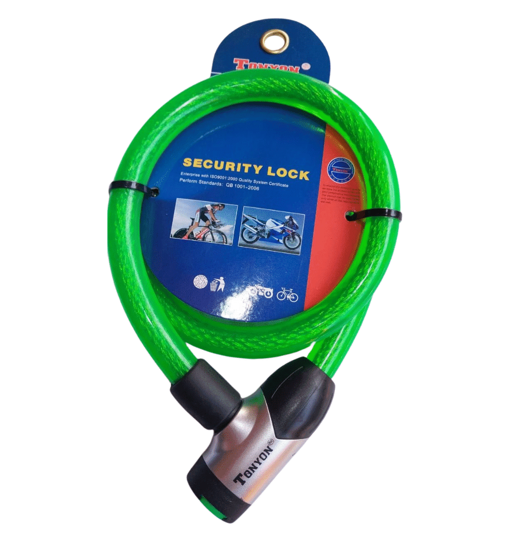 Heavy Duty Security Wire Lock for Bikes & Bicycles – Anti-Theft Steel Cable Lock with Keys