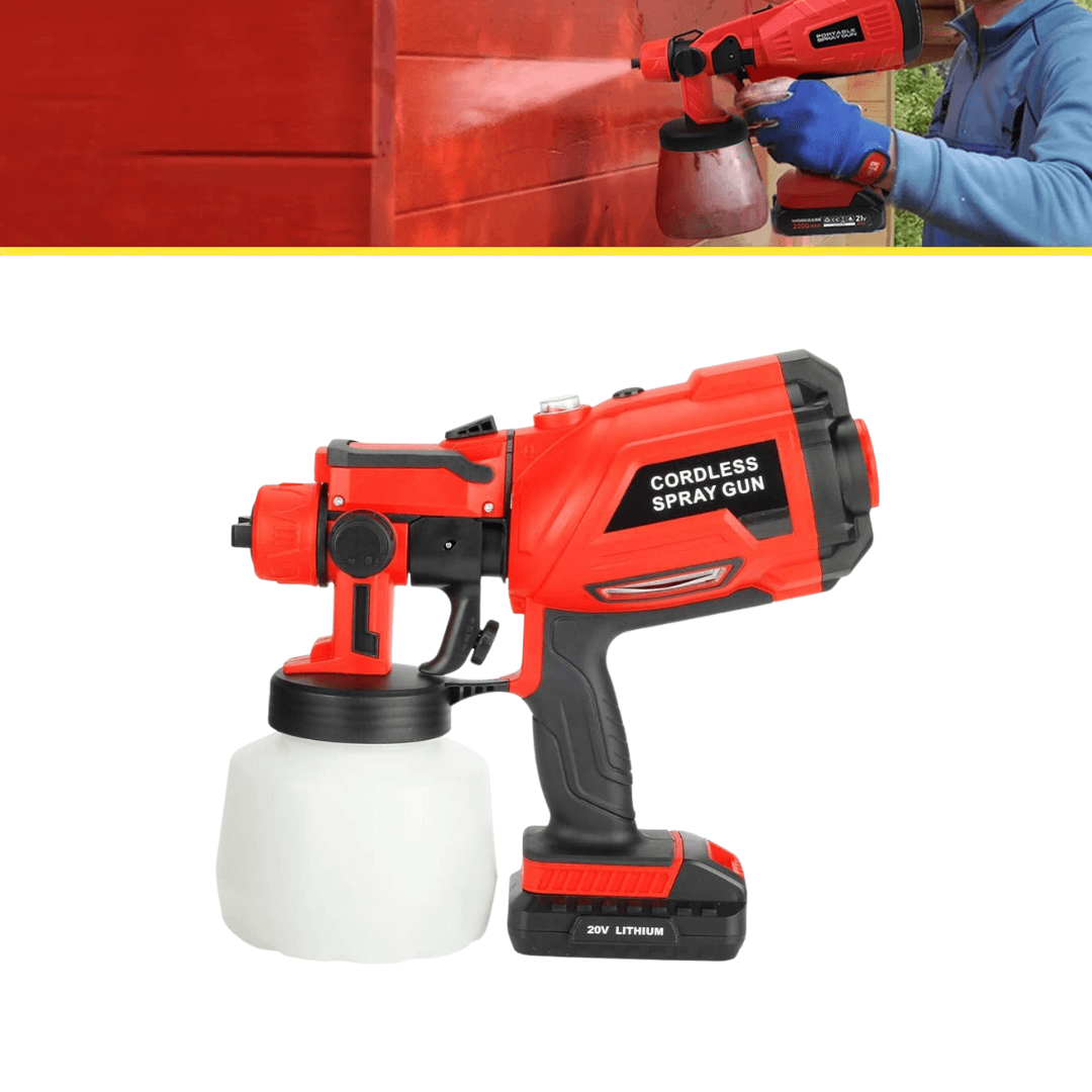 Zingfix 1200ML Electric Cordless Paint Sprayer Gun – High Power Handheld Spray Machine - Image 3