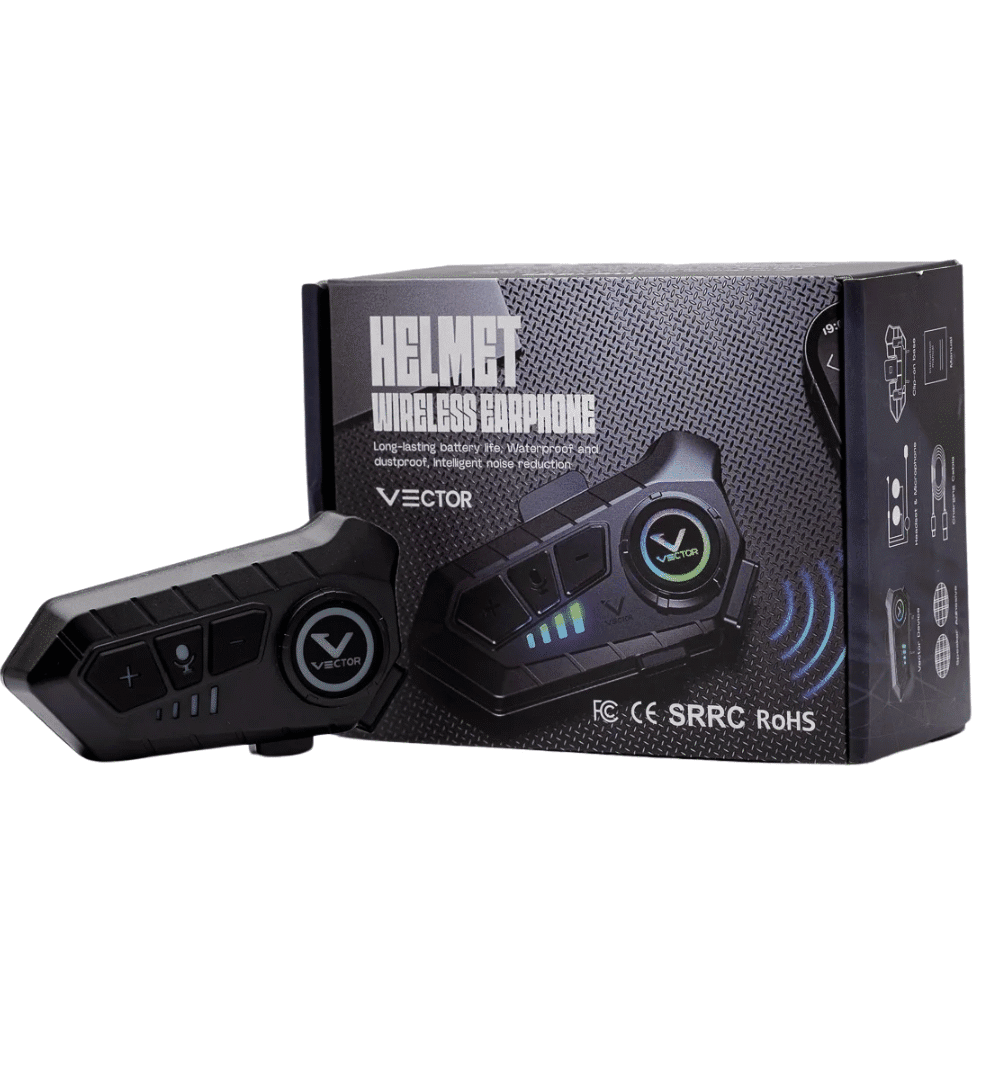 Vector Helmet Wireless Earphone (Bluetooth Headset)
