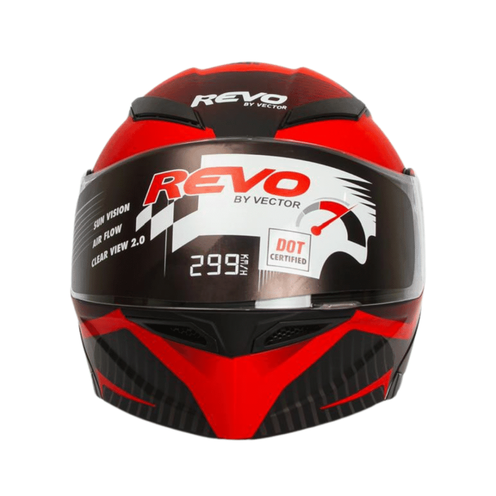 Revo Storm Full Face Motorcycle Helmet – DOT Certified Medium Size