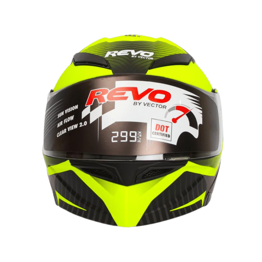 Revo Power Full Face Motorcycle Helmet – DOT Certified Medium Size