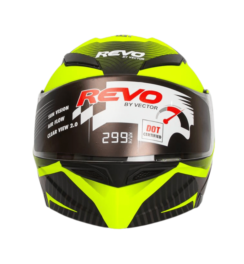 Revo Power Full Face Motorcycle Helmet – DOT Certified Large Size