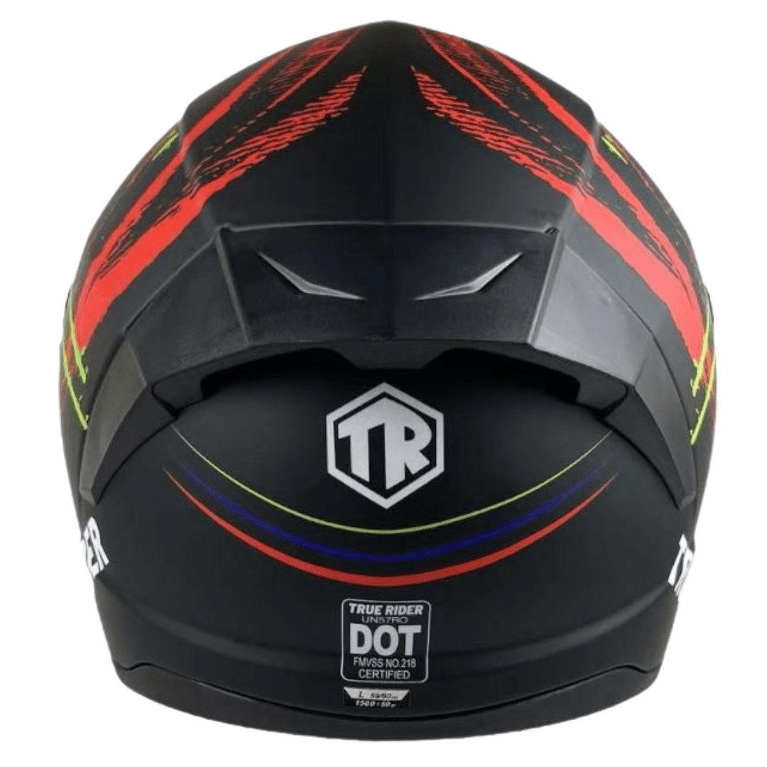 True Ride TR-701 Red Strike Full Face Helmet – DOT Approved | Large - Image 3