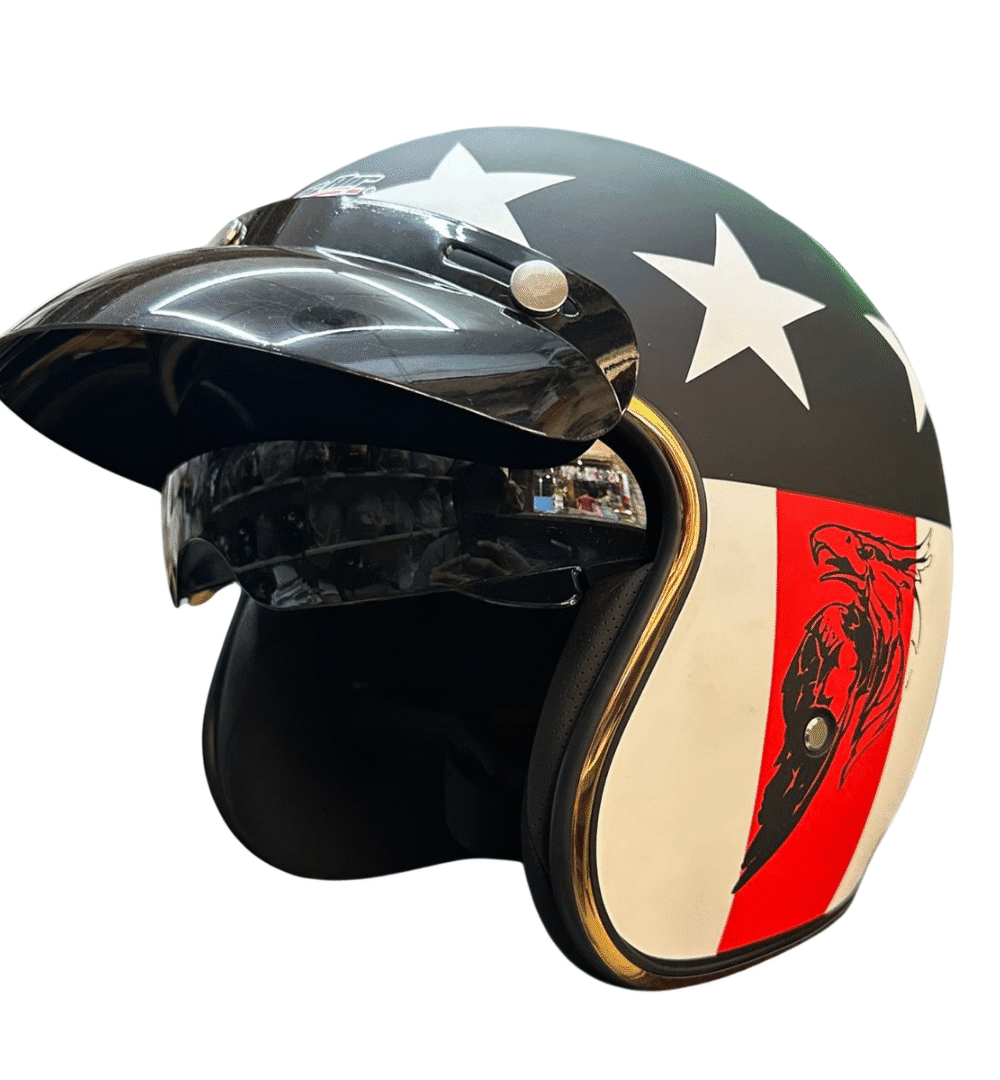 Super Air SP-510 Open Face Helmet – DOT Approved | Large