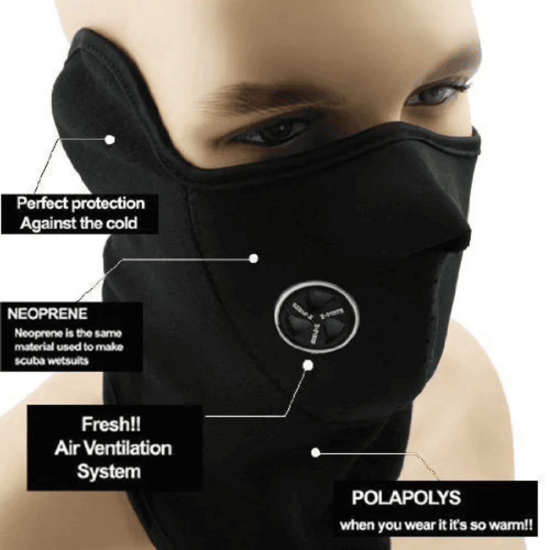 Winter Half Face Mask for Motorcycle Riders | Windproof Biker Face Mask - Image 2
