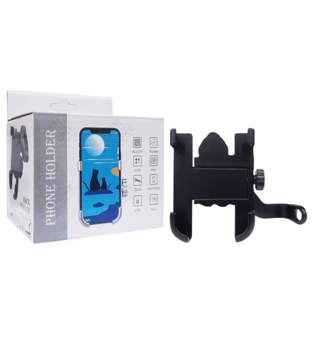Adjustable 360° Motorcycle & Bicycle Phone Holder – Secure Handlebar Mount for All Smartphones