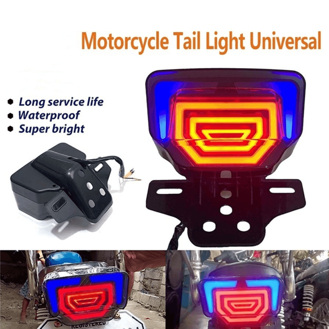 Motorcycle LED Rear Brake Tail Light with Turn Signal Indicators – Universal ATV & Motorbike Light - Image 3