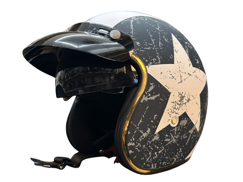 Super Air SP-510 Star Open Face Helmet – DOT Approved | Large Size